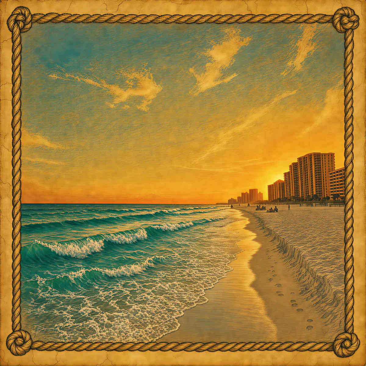 Golden sunset over Destin beach — perfect time to plan your trip